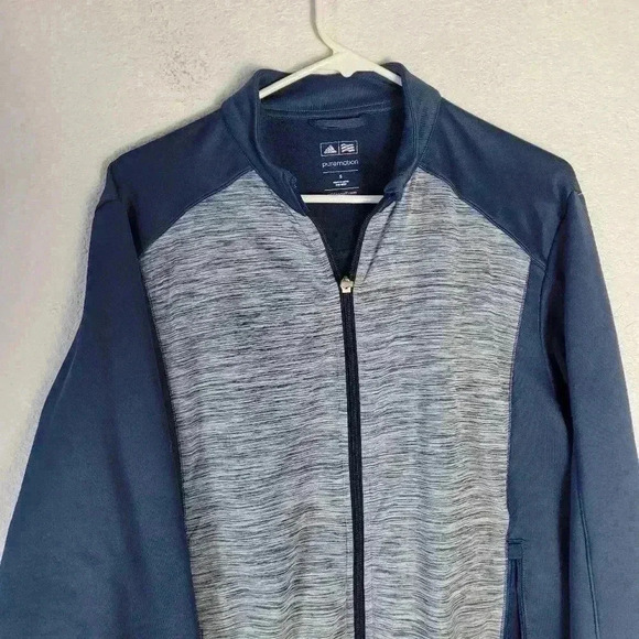 Adidas Golf Puremotion Full Zip Blue Jacket Sz Sm - Picture 3 of 7
